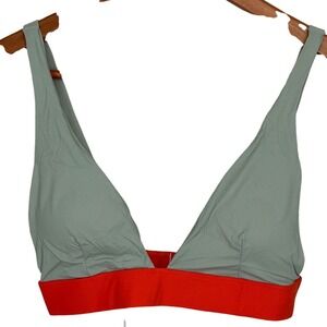 Kelly Cahill Collection Ribbed Bikini Swimsuit Top Padded Adjustable Strap S NWT